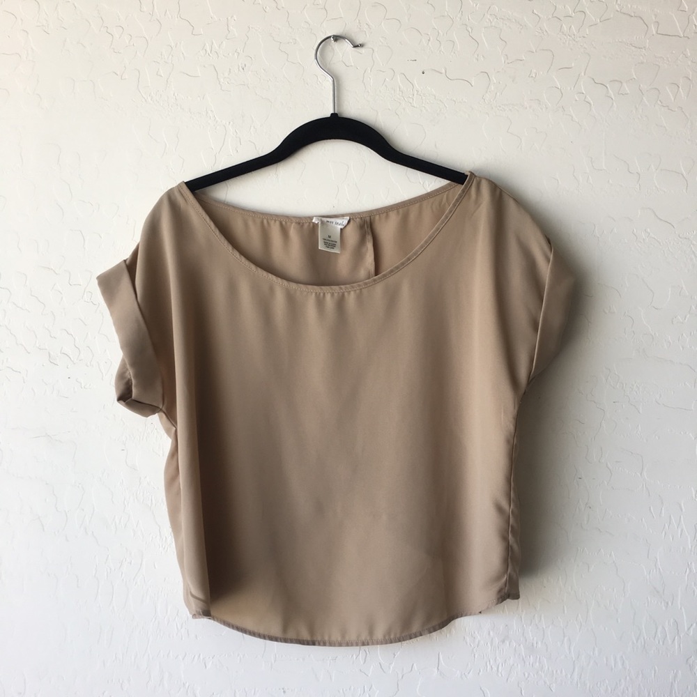 Beige Crop Top